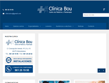 Tablet Screenshot of clinicabou.com